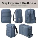 Baggallini Modern Convertible Travel Backpack - Lightweight 11.8"x17.7"x 8.5" Duffel Weekender w/Laptop Pocket