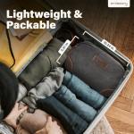 emissary Travel Toiletry Bag for Men, Leather and Canvas Toiletry Bags, Dopp Kit for Men, Travel Bathroom Bag Men's Shaving Kit, Travel Kit Small Bag for Men, Shaving Bag for Travel Accessories (Gray)