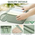 BAGAIL 9 Set Packing Cubes Luggage Packing Organizers for Travel Accessories (Matcha Green)