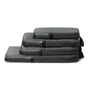 Amazon Essentials Ultralight Compression Packing Cubes Packing Organizer Grey check 4 pack Grey