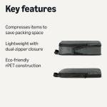 Amazon Essentials Ultralight Compression Packing Cubes Packing Organizer Grey check 4 pack Grey