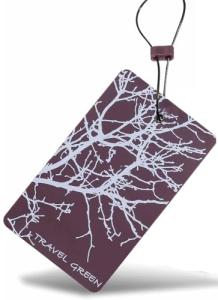 Lewis N. Clark Travel Luggage Tag and Suitcase Identifiers for Women and Men, Carry on, Backpack and More, Purple Branches, Single