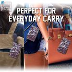 Lewis N. Clark Travel Luggage Tag and Suitcase Identifiers for Women and Men, Carry on, Backpack and More, Purple Branches, Single