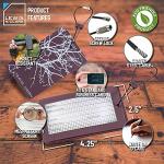 Lewis N. Clark Travel Luggage Tag and Suitcase Identifiers for Women and Men, Carry on, Backpack and More, Purple Branches, Single