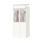 Univivi Cotton Garment bags for Hanging Clothes, 40" Large Hanging Garment Bags for Closet Storage with See-Through Mesh Window, Breathable Garment Bag for Suits, Coats, Jackets