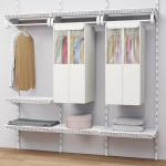 Univivi Cotton Garment bags for Hanging Clothes, 40" Large Hanging Garment Bags for Closet Storage with See-Through Mesh Window, Breathable Garment Bag for Suits, Coats, Jackets