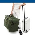 Arxus Large Duffel Bag, 120L Waterproof Carry on Weekend Overnight Storage Bag over Luggage for Airline, Travel, Camping, Moving