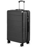 YOETEY 28 Inch Luggage, Expandable Hardside Large Checked Suitcases with Wheels, Black