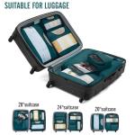 Veken 8 Set Packing Cubes for Travel Essentials, Suitcase Organizer Bags in 4 Sizes, Carry-On Luggage Accessories with Large Laundry & Hanging Toiletry Bag, Must-Have for Airplane, Road Trip & Camping