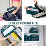 Veken 8 Set Packing Cubes for Travel Essentials, Suitcase Organizer Bags in 4 Sizes, Carry-On Luggage Accessories with Large Laundry & Hanging Toiletry Bag, Must-Have for Airplane, Road Trip & Camping