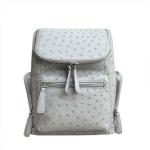 yongliang natural ostrich leather men backpacks fashionable leather travel backpacks  for men and women