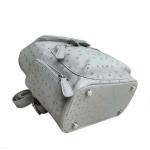 yongliang natural ostrich leather men backpacks fashionable leather travel backpacks  for men and women