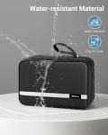 Maliton Toiletry Bag for Men & Women Travel Toiletry Bag Hanging Toiletry Bag Hygiene Organizer with 4 Compartments Waterproof Bathroom Shower Bag Large Toiletries Travel Bag(Black)