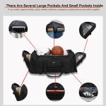 Dcyfus 145L Extra Large Duffle Bag, 38"Heavy Duty Duffle Bag, Duffle Bag for Travel, Baseball Duffel Bag, Gym Duffle Bag, Large Sports Duffle Bag,Sports Equipment Storage Bag with ShoulderStrap(Black)