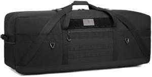 125L Extra Large Duffle Bag for Travel - Heavy Duty Duffle Bag with Multiple Pockets for Camping Gear Travel Storage Tent Storage Sports Equipment, Black