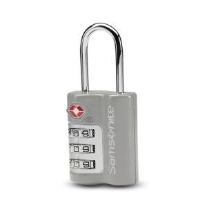 Samsonite 3-Dial Combination Lock, TSA Approved Travel Lock, Light Grey