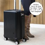 Homie Vacuum Compression Carry-On Luggage, With 360 Degree Wheels & Retractable Handle – 21 Inch, Hardshell Suitcase, Up to 25% More Space