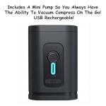 Homie Vacuum Compression Carry-On Luggage, With 360 Degree Wheels & Retractable Handle – 21 Inch, Hardshell Suitcase, Up to 25% More Space