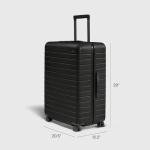 Away Large Checked Luggage, 29 Inch Hardside Suitcase with Spinner Wheels, Lightweight & Durable, TSA Lock, Jet Black