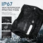 TOLDATLI Vacuum Travel Bags With Pump,Vacuum Seal Bags For Clothing Travel,Ip67 Waterproof Vacuum Bags For Travel,Compression Packing Cubes With Suitcase, Luggage,Backpack (2pcs + Pump+Shoe Bags)