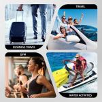 TOLDATLI Vacuum Travel Bags With Pump,Vacuum Seal Bags For Clothing Travel,Ip67 Waterproof Vacuum Bags For Travel,Compression Packing Cubes With Suitcase, Luggage,Backpack (2pcs + Pump+Shoe Bags)