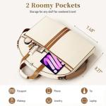 MISSLO Carry on Garment Bags for Travel for Women 56" Foldable Dress Bag with Large Pockets Bag Suit Luggage Garment Bag with Shoulder Strap for Business, Wedding, Hanging Clothes, Beige