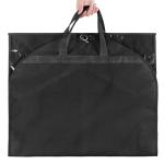 KEEGH Clear Garment Bags for Dance Costumes 40 inch Dance Garment Bags for Dancers Hanging Clothes for Closet Storage, with 4 Zipper Pockets for Dance Competitions, Ballet, Theatre, 6 Pack, Black