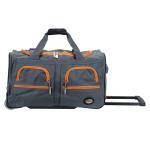 Rockland Rolling Duffel Bag, Charcoal, 22"