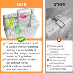 EBUKTUK 4pcs, Luggage Tags, Luggage Tag for Suitcase to Quickly Spot Luggage, Baggage Tag, Air Travel and Cruise Essentials Bag Tags with Name and Number, PVC Fluorescent Effect, Not Afraid of Losing