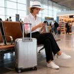 EBUKTUK 4pcs, Luggage Tags, Luggage Tag for Suitcase to Quickly Spot Luggage, Baggage Tag, Air Travel and Cruise Essentials Bag Tags with Name and Number, PVC Fluorescent Effect, Not Afraid of Losing