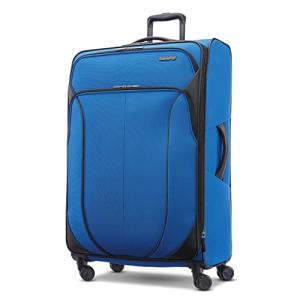 American Tourister 4 KIX 2.0 Expandable Softside Luggage with Spinner Wheels, 28 SPINNER, CLASSIC BLUE