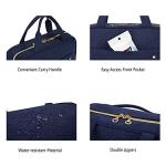 BAGSMART Toiletry Bag Travel Bag with hanging hook, Water-resistant Makeup Cosmetic Bag Travel Organizer for Accessories, Shampoo, Full Sized Container, Toiletries, Smokey Blue