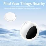 2 Pack Tracker Tags [Apple MFi Certified] Pair with Apple Find My (iOS Only) Bluetooth Air Smart Tags Key Finder Item Locator Waterproof Finder Worldwide Tracking for Pets Wallet Backpack Dogs Luggage
