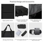 Gloyuda 130L Expandable Luggage, 43 Inch Extra Large Suitcase with Wheels, Collapsible Luggage, Rolling Duffle Bag with Wheels, Big Suitcases with a Handle Wrap Shoe Bag Shoulder Strap (Black)