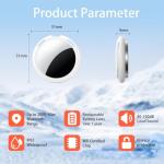 2 Pack Tracker Tags [Apple MFi Certified] Pair with Apple Find My (iOS Only) Bluetooth Air Smart Tags Key Finder Item Locator Waterproof Finder Worldwide Tracking for Pets Wallet Backpack Dogs Luggage