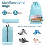 Prezon 8 Set/6 Set/4 Set Compression Packing Cubes for Travel, Lightweight Vacation Travel Essentials, Accessories for Suitcase Organizer Bags Set, Durable Luggage Organizer （8-Square-blue）