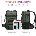 WITZMAN Carry on Travel Backpack for Men Women Airline Approved Convertible Nylon Duffle Backpack Luggage Bag (B682 Army Green)