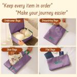 8 Set Packing Cubes for Travel Suitcase Organizer Bags Luggage Packing Cubes Set Travel Essentials Accessories Gifts for Women