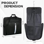 Garment Bags for Travel,46.5'' Waterproof Carry on Garment Bag for Hanging Clothes,Foldable Suit Bag for Travel Business