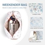 Gym Bag for Women, Cute Duffle Bag, Quilted Duffle Bag for Travel, Floral Duffle Bags, Weekend Bag with Zipper Pocket Dance Bag Organizer