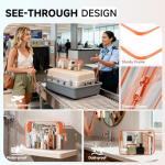 11 Set Packing Cubes for Travel, Gifts for Women Mom Kids, TSA Approved Bags for Makeup, Cosmetic, Toiletry, Suitcase Organizers for Checked Luggage, Cruise Essentials, Airplane Accessories, Orange