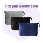 ZYFZCYBL Travel Blanket and Pillow - Premium Soft 2 in 1 Airplane Compact with Soft Bag Pillowcase, Plane Blanket Compact Packable, Travel Essentials Accessories for Plane and Car, 60x80 Black