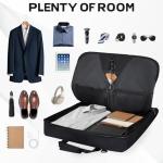 Garment Bags for Travel,46.5'' Waterproof Carry on Garment Bag for Hanging Clothes,Foldable Suit Bag for Travel Business