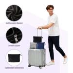 ZYFZCYBL Travel Blanket and Pillow - Premium Soft 2 in 1 Airplane Compact with Soft Bag Pillowcase, Plane Blanket Compact Packable, Travel Essentials Accessories for Plane and Car, 60x80 Black