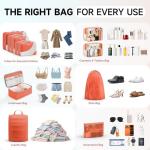 11 Set Packing Cubes for Travel, Gifts for Women Mom Kids, TSA Approved Bags for Makeup, Cosmetic, Toiletry, Suitcase Organizers for Checked Luggage, Cruise Essentials, Airplane Accessories, Orange