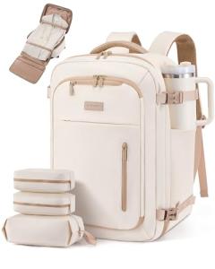 LOVEVOOK Travel Backpack for Women Men with Garment Bag, 40L Carry on Backpack as TSA Personal Item Flight Approved, Luggage Daypack Fits 17.3" Laptop, Overnight Business Weekender Travel Essential