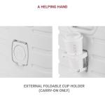 SwissGear 7366 Hardside Expandable Luggage with Spinner Wheels, White, Carry-On 19-Inch