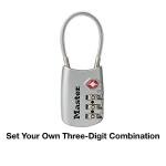 Master Lock TSA Set Your Own Combination Luggage Lock, TSA Approved Lock with Code for Luggage, Bags, Suitcase, and Backpacks, (Color May Vary), ‎4688D