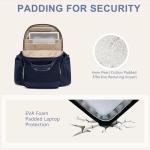 Focdod Laptop Backpack for Women Bookbag: 15.6 inch Work Backpacks with Pouch Pocket for Large Capacity Cup & USB Charger College Book Bag Travel Business Nurse Teacher Bookbags Anti-theft Back Pack