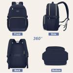 Focdod Laptop Backpack for Women Bookbag: 15.6 inch Work Backpacks with Pouch Pocket for Large Capacity Cup & USB Charger College Book Bag Travel Business Nurse Teacher Bookbags Anti-theft Back Pack